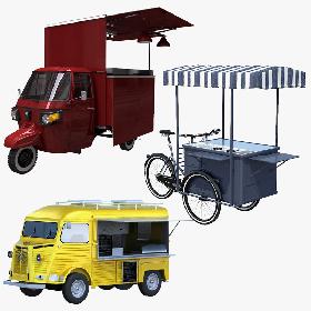 3D Street Food Collection model